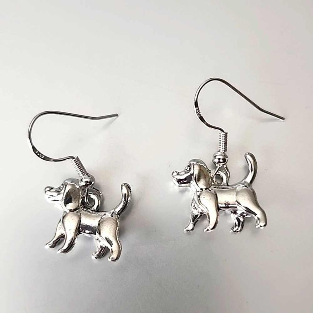 Dog Earrings 925S Post